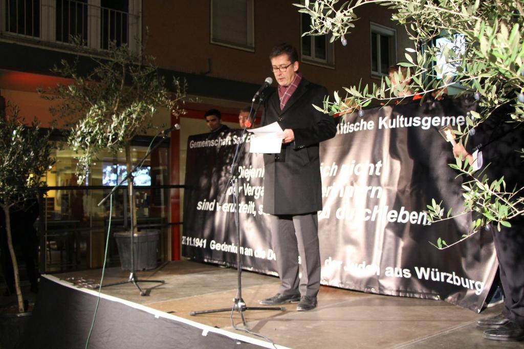 Sant'Egidio e la Comunità Ebraica ricordano la deportazione degli ebrei di Würzburg il 27 Novembre 1941